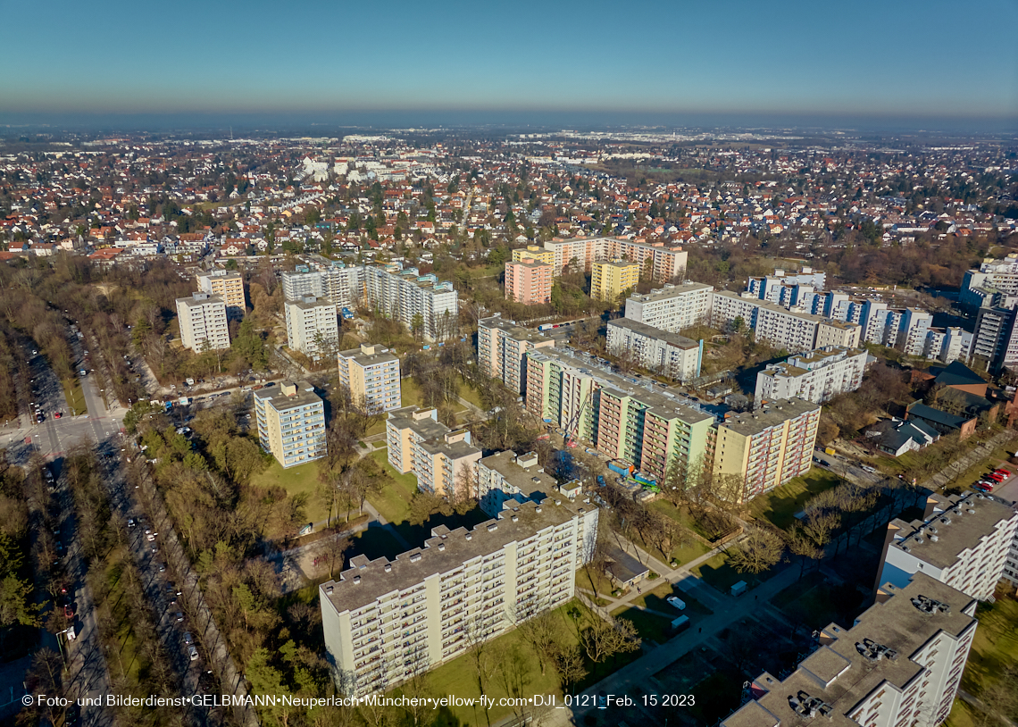 15.02.2023 - Sanierung an der Kurt-Eisner-Straße in Neuperlach